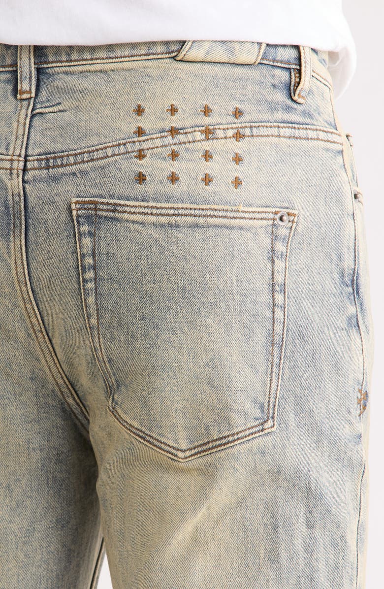 Ksubi Chitch Sture Trashed Idols Slim Tapered Leg Jeans, Alternate, color, Denim