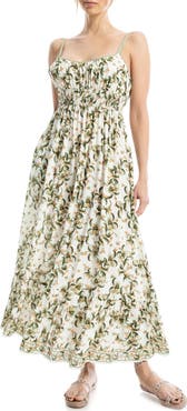 MAX STUDIO Smocked Empire Waist Maxi Dress
