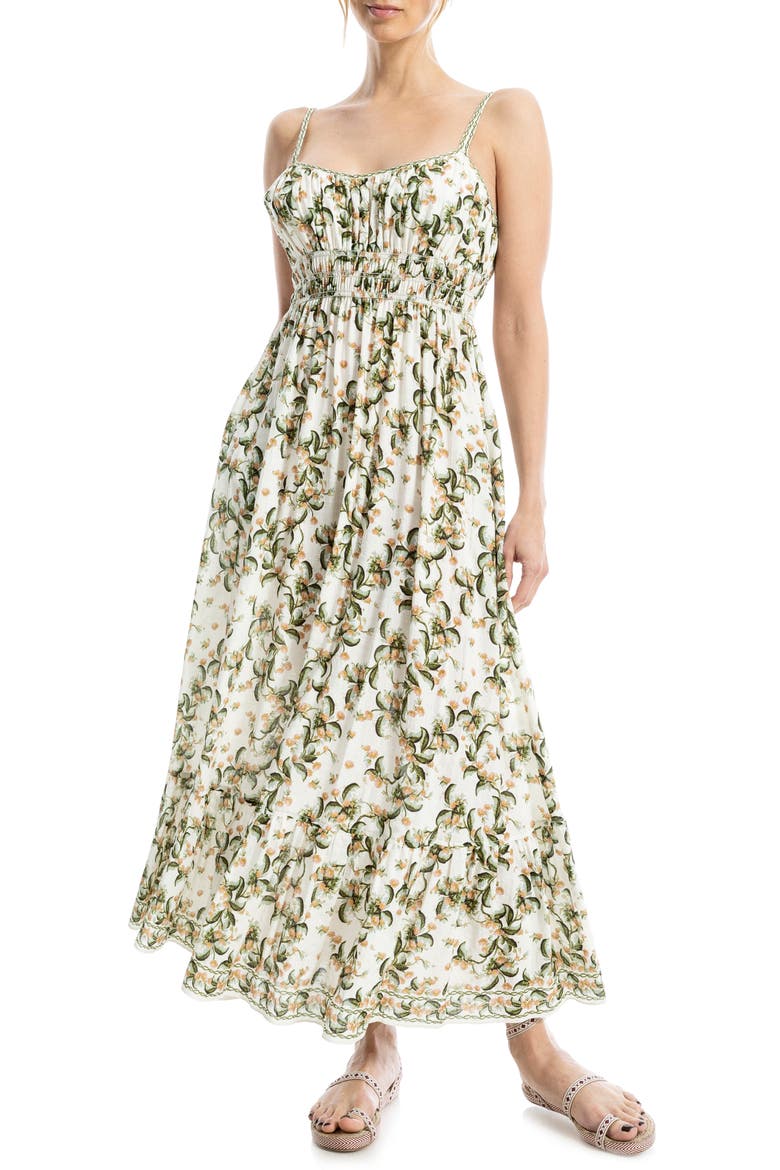 Smocked Empire Waist Maxi Dress video