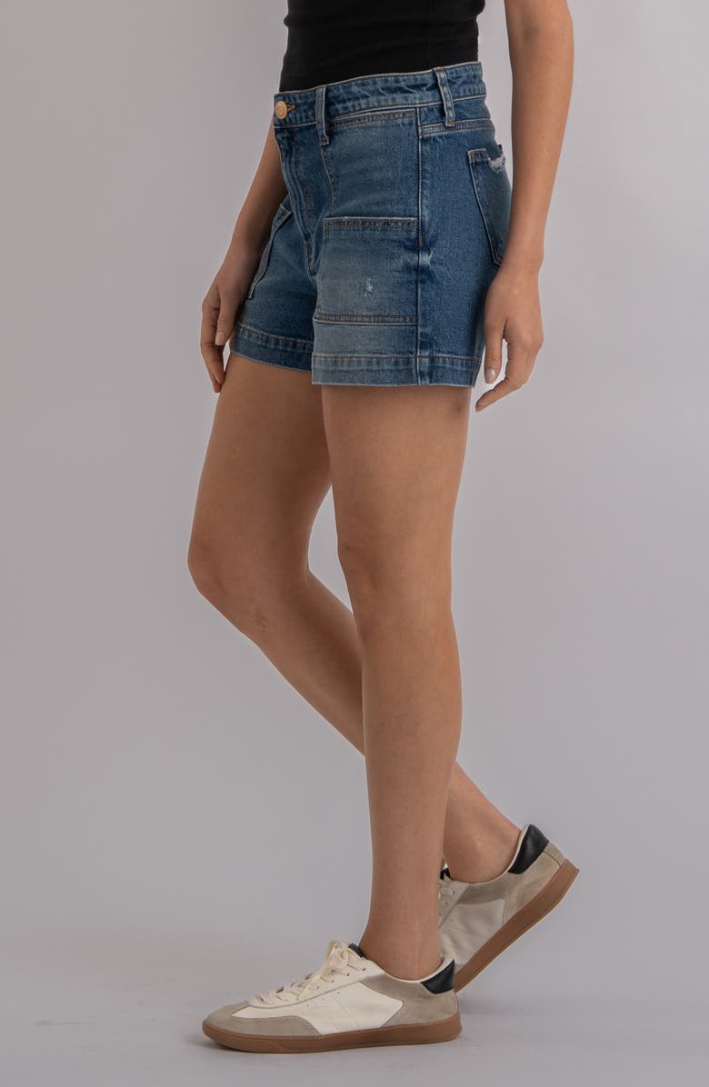 KUT from the Kloth Jane High Waist Denim Shorts, Alternate, color, True Blue