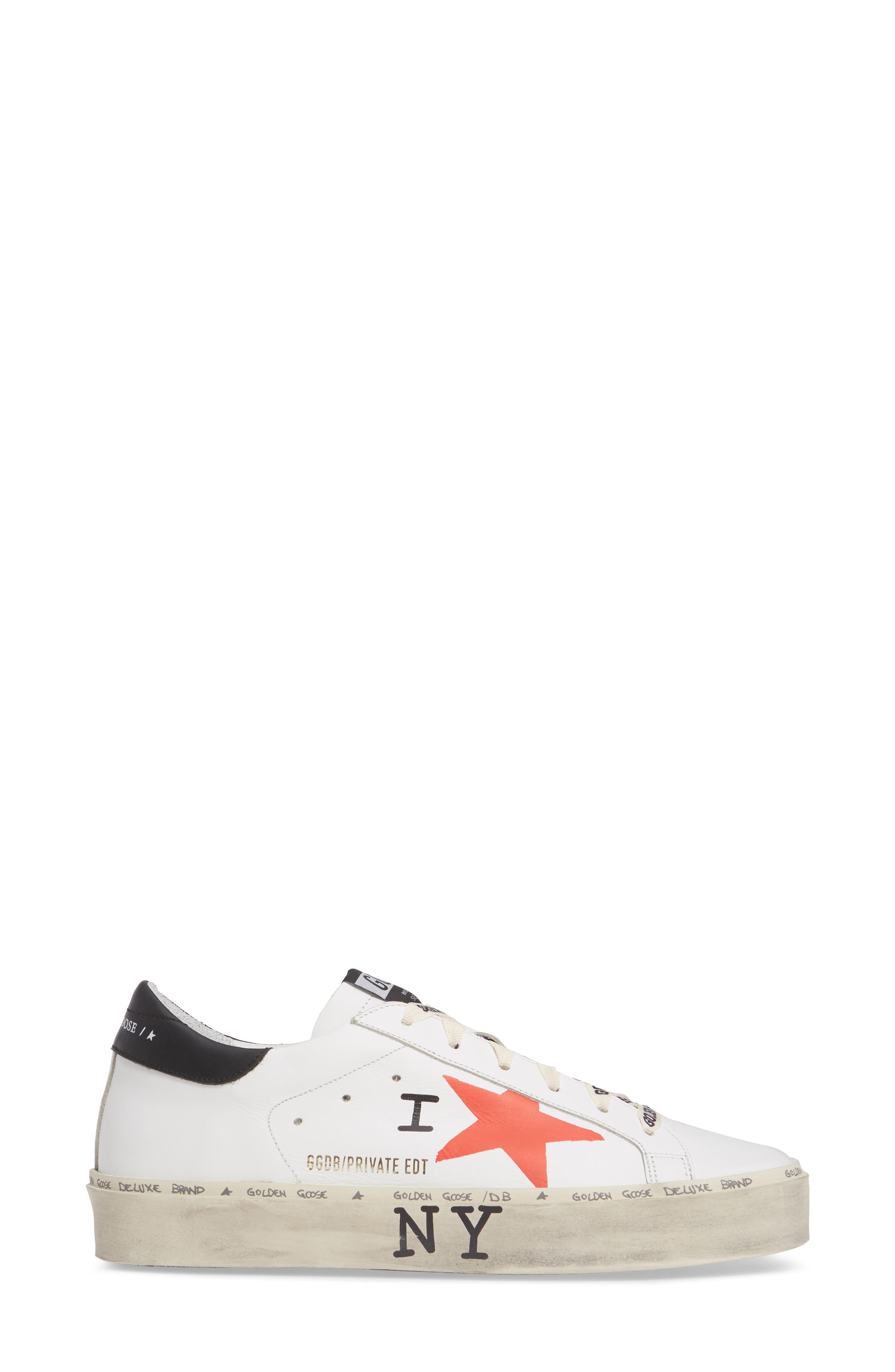 Golden Goose Hi Star NYC Graphic Platform Sneaker, Alternate, color, 
