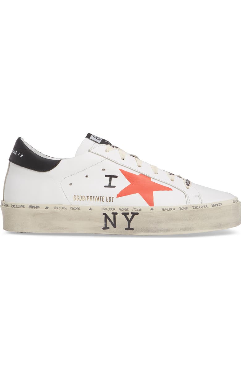 Golden Goose Hi Star NYC Graphic Platform Sneaker, Alternate, color,