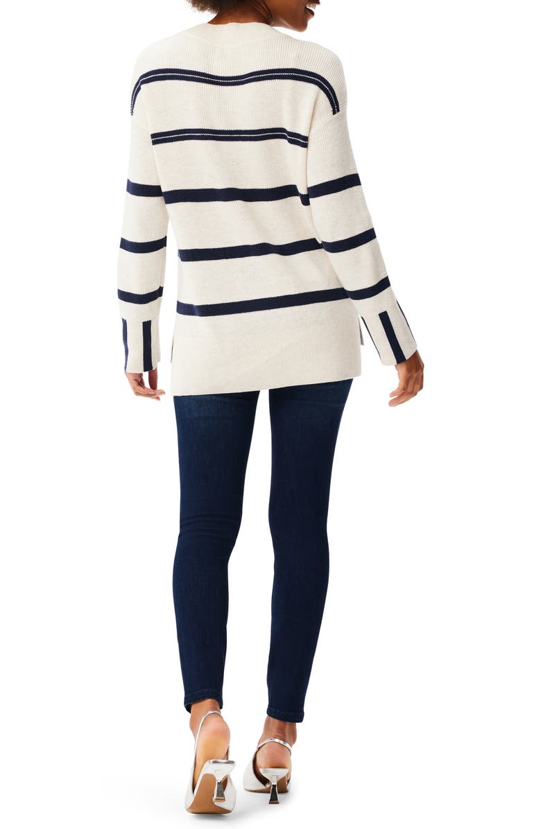 NIC+ZOE Opposites Attract Cotton Blend Sweater, Alternate, color, Cream Multi