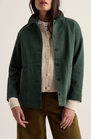 Seasalt Cornwall Croplands Herringbone Organic Cotton Jacket