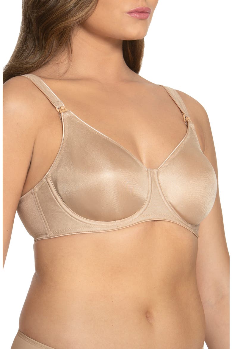 Nanette Seamless Underwire Maternity/Nursing Bra, Alternate, color, MOCHA