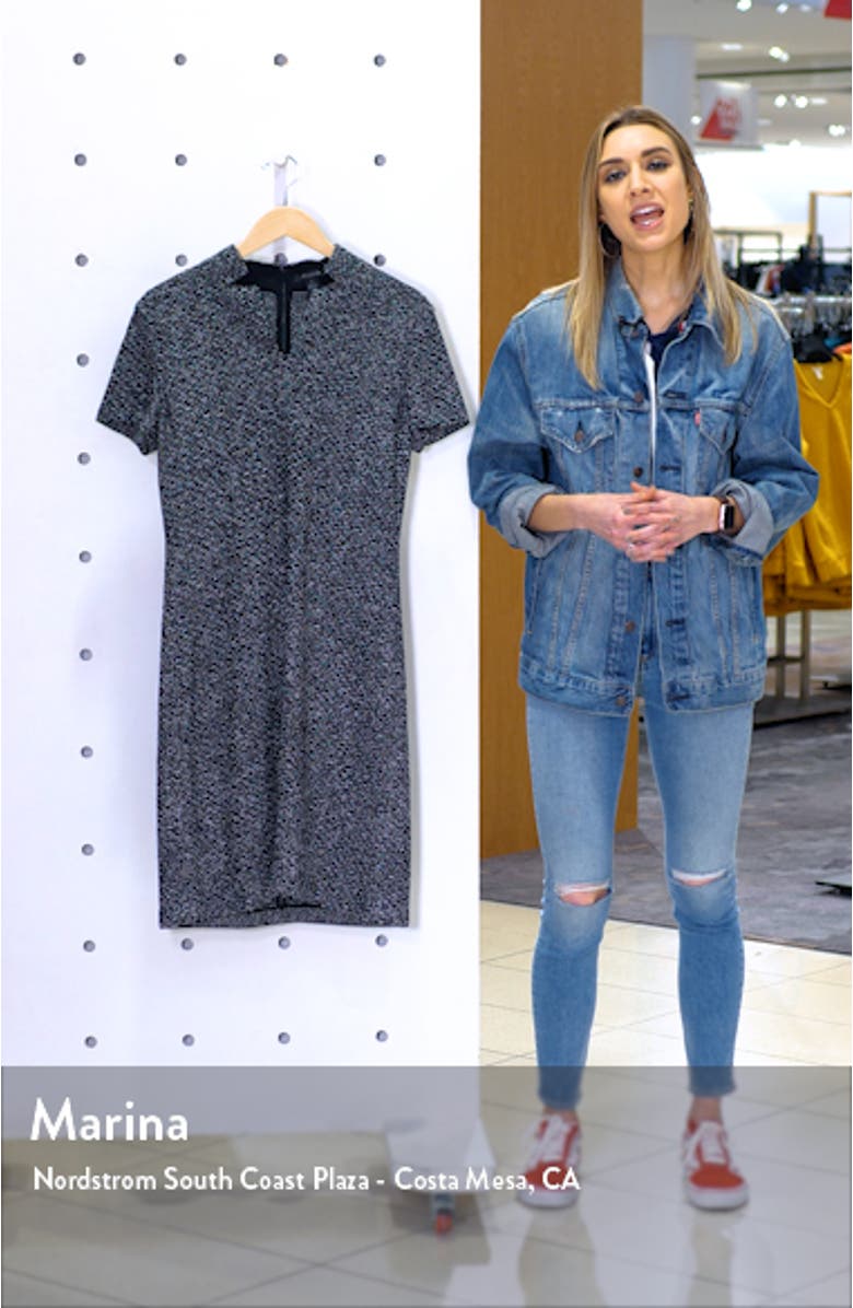 Textured Bouclé Tweed Dress, sales video thumbnail