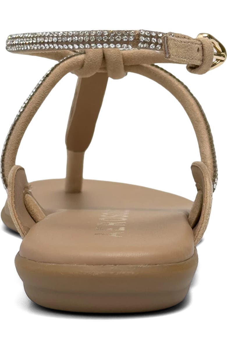 Aerosoles Gioiosa Ankle Strap Sandal, Alternate, color, Beige Bisque Fx Suede/ Crystal