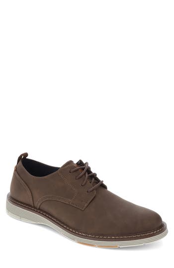 Dockers Mens Elmington Synthetic Leather Dress Casual Lace Up Oxford Shoe In Brown