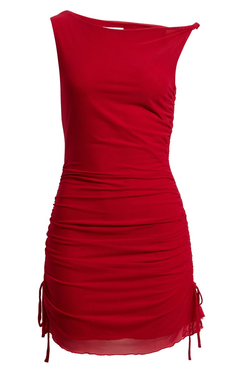 Princess Polly Bella Luna One-Shoulder Mesh Minidress, Main, color, 