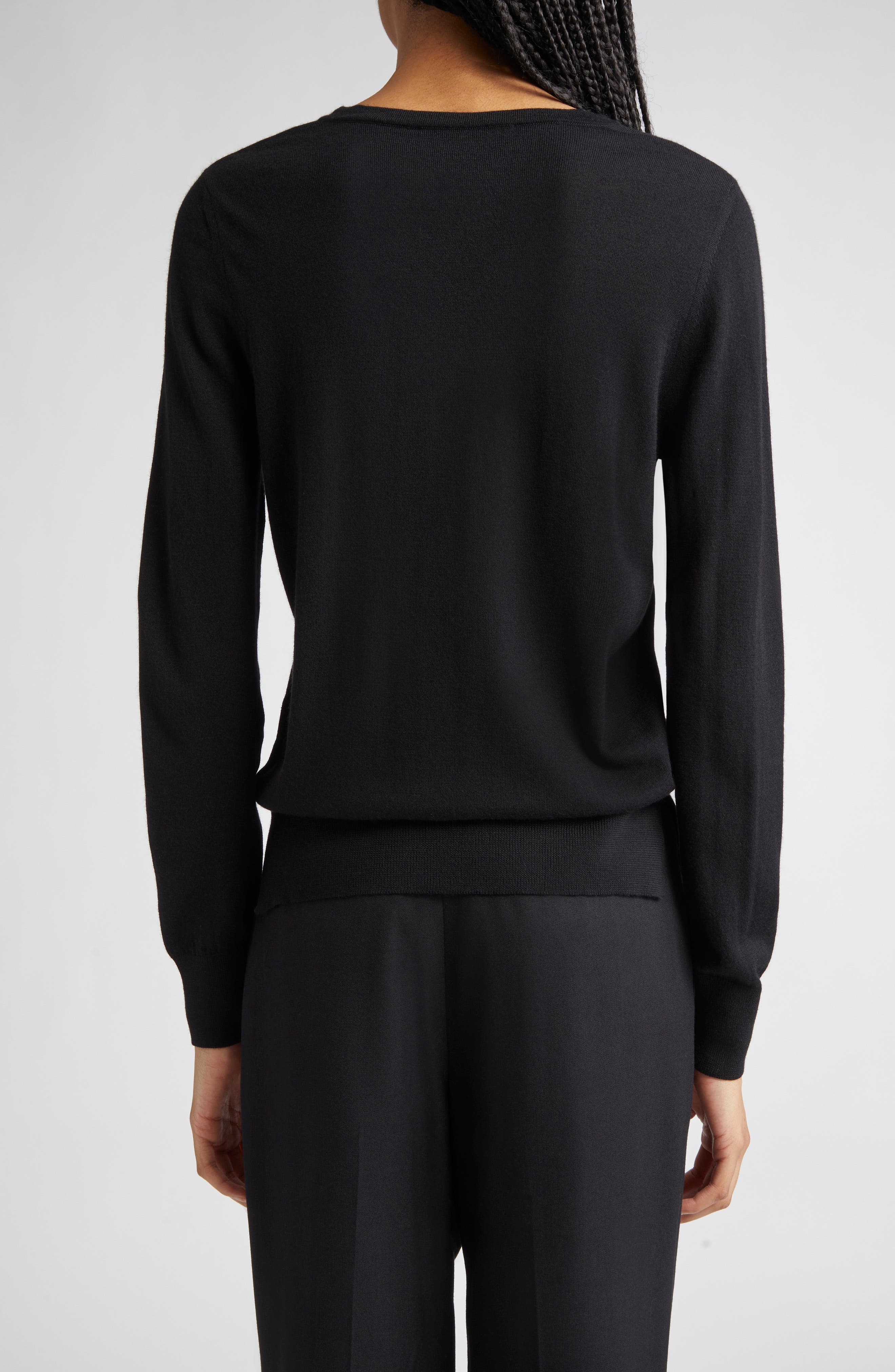 Franca Tissue Weight Virgin Wool Sweater - image 2