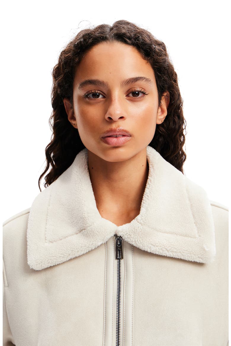 Montreal Faux Shearling Jacket, Alternate, color, WHITE