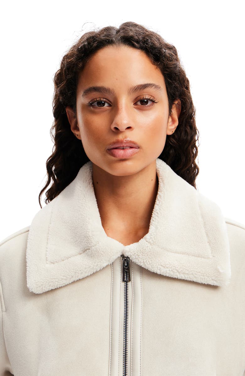 Desigual Montreal Faux Shearling Jacket, Alternate, color,
