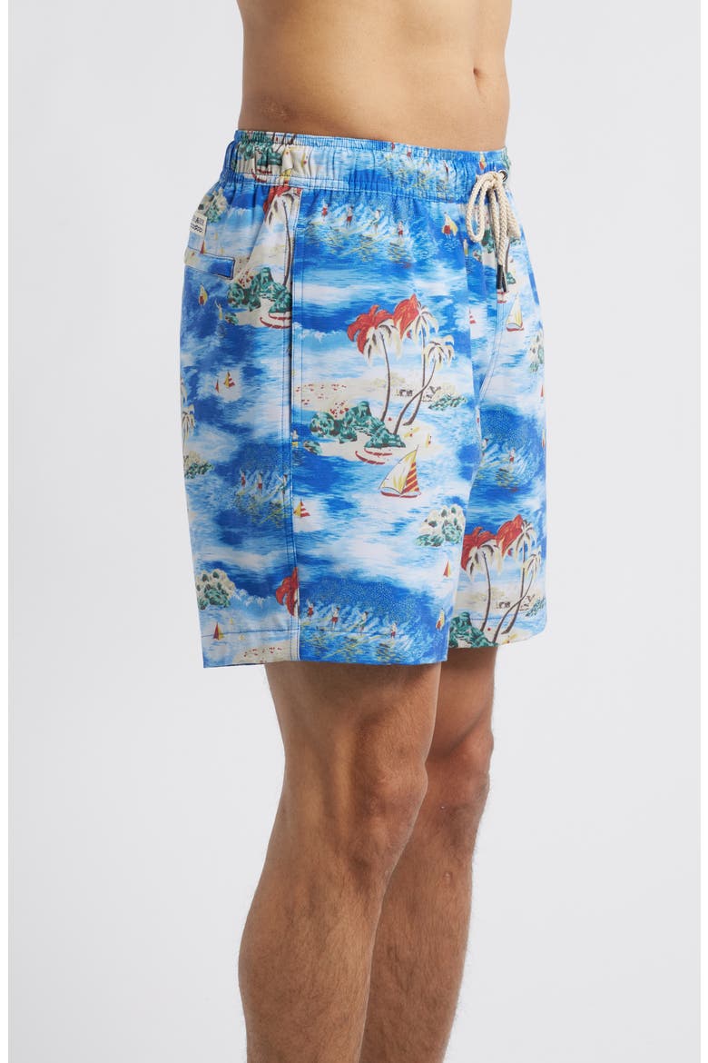 The Bayberry Water Repellent Swim Trunks, Alternate, color, SURF DAYS