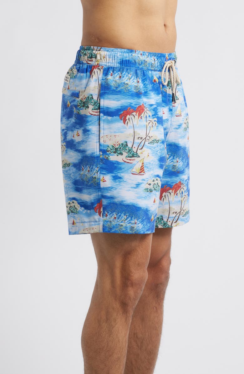 Fair Harbor The Bayberry Water Repellent Swim Trunks, Alternate, color, Surf Days