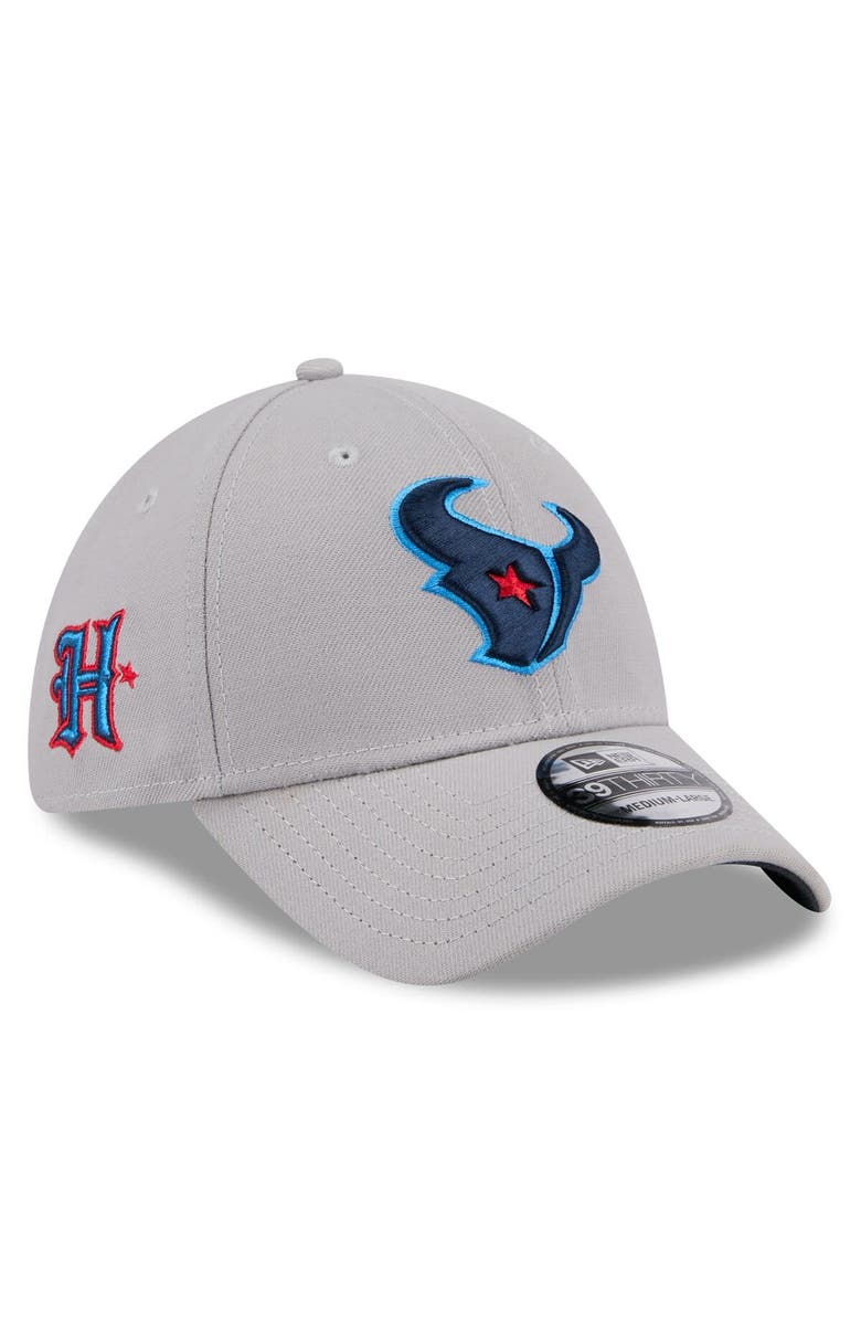 New Era Men's New Era Gray Houston Texans Standard 39THIRTY Flex Hat, Main, color, 