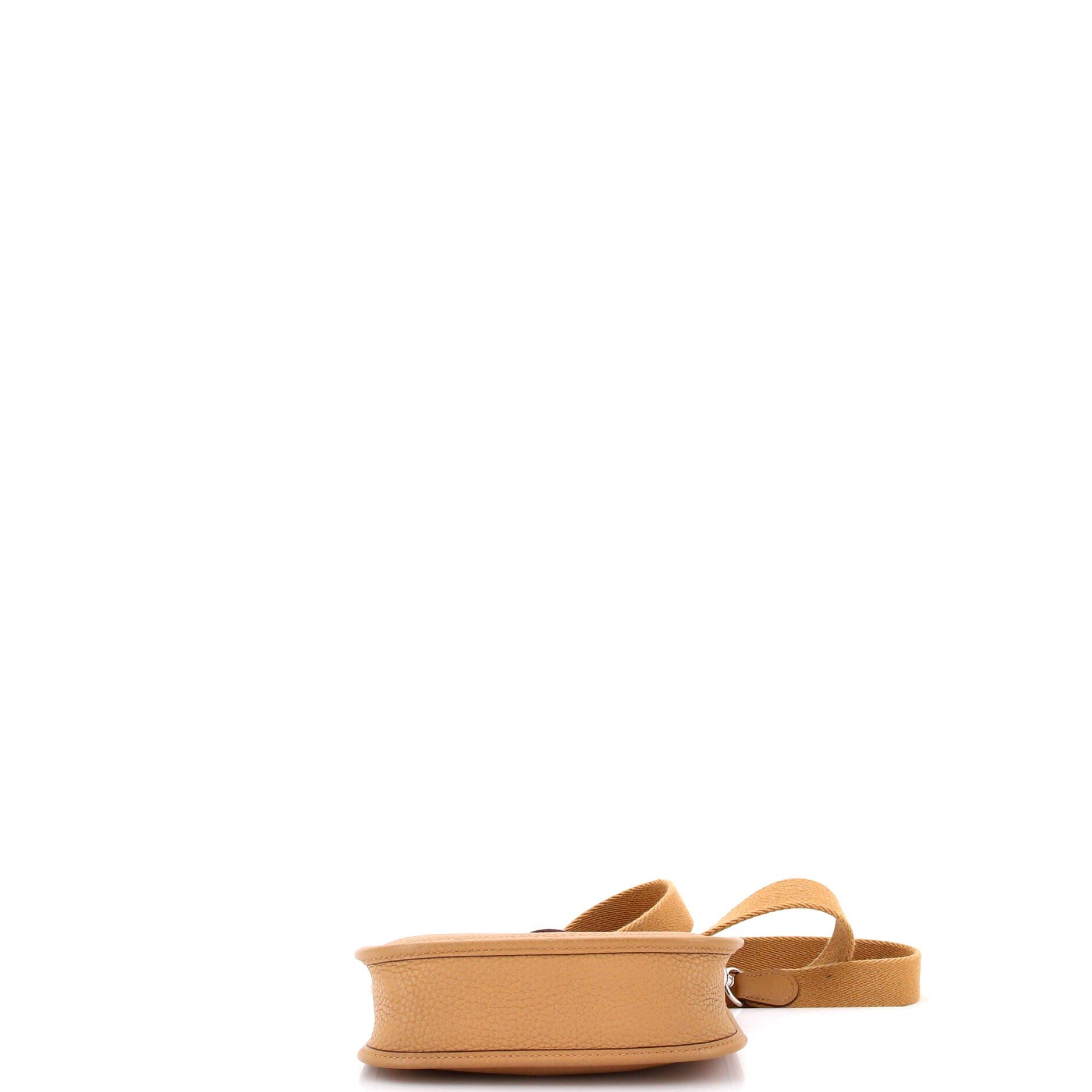 Pre-Owned Hermes Evelyne Bag Gen III Clemence TPM, Alternate, color, Biscuit