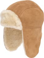 UGG® Genuine Shearling Trapper Hat