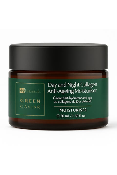 Green Caviar Day & Night Collagen Anti-Ageing Moisturiser 50ml for Fine Lines & Wrinkles, Anti-Aging