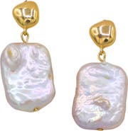LA MENO Power Pearl Drop Earrings