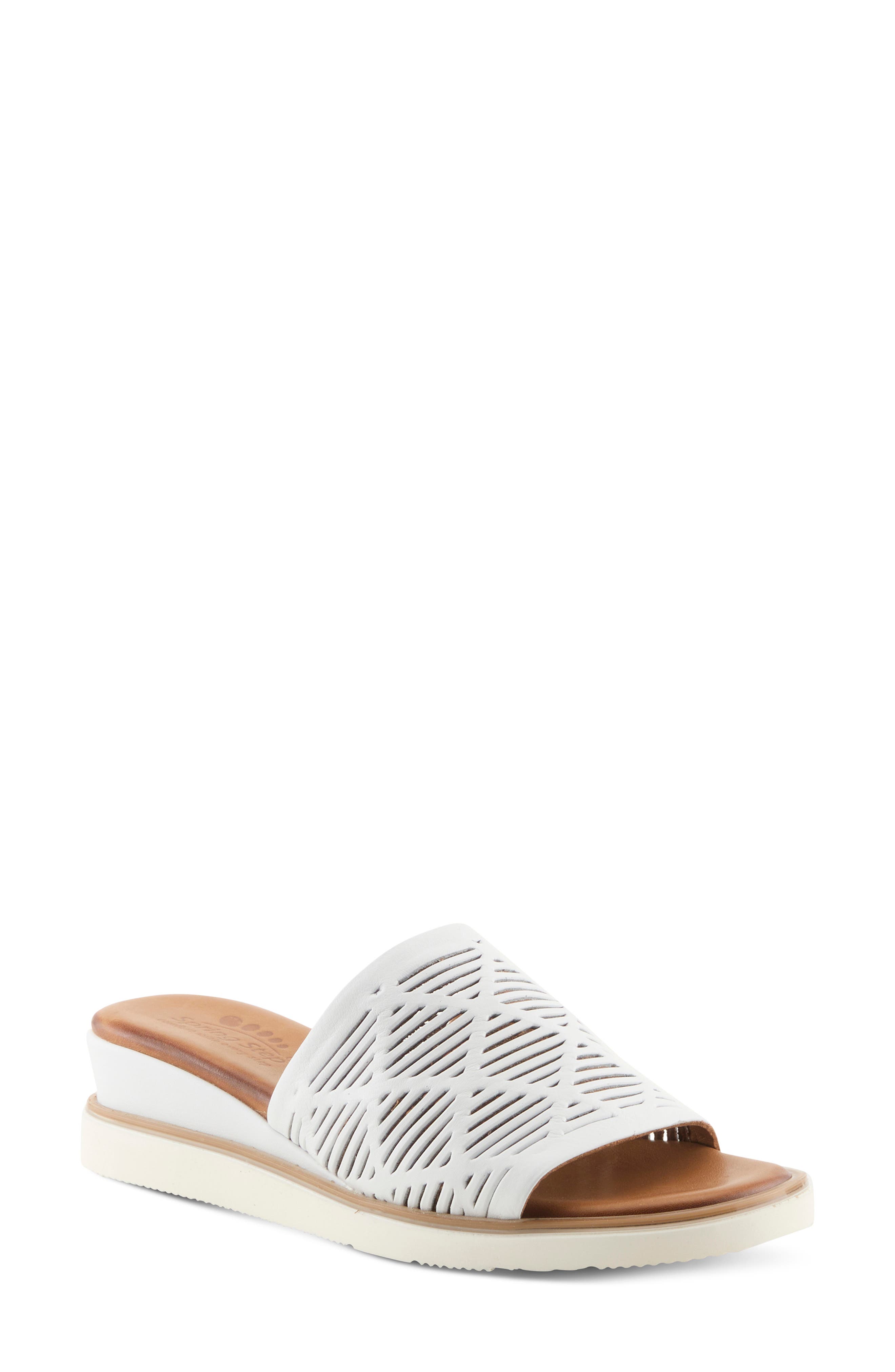 Spring Step Zali Slide Sandal, Main, color, White