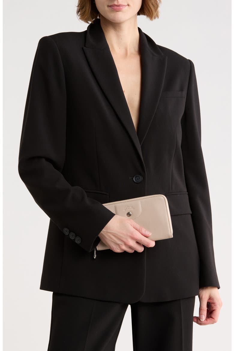 Le Pilage Cuir Zip Wallet, Alternate, color, CLAY