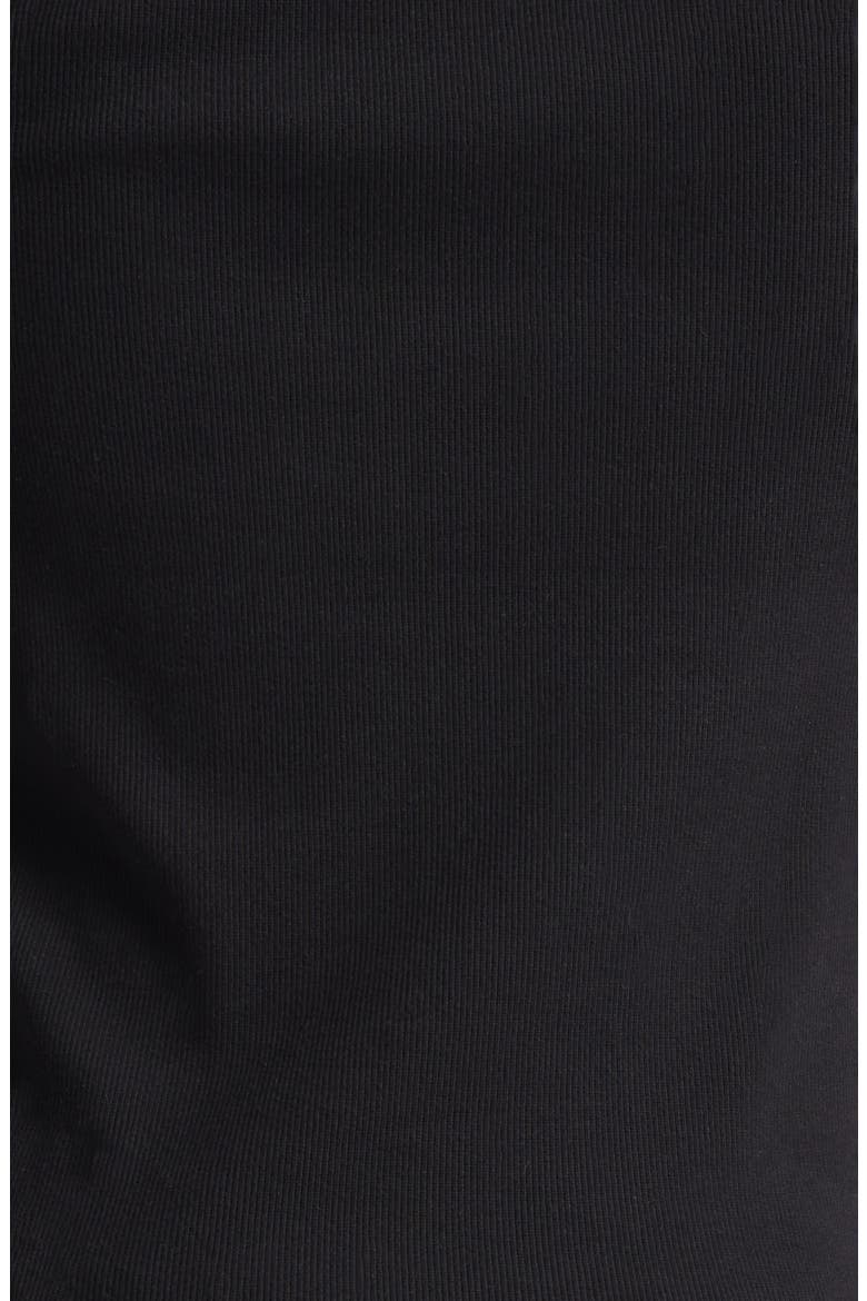 Embroidered Stars Organic Cotton Rib Tank, Alternate, color, BLACK