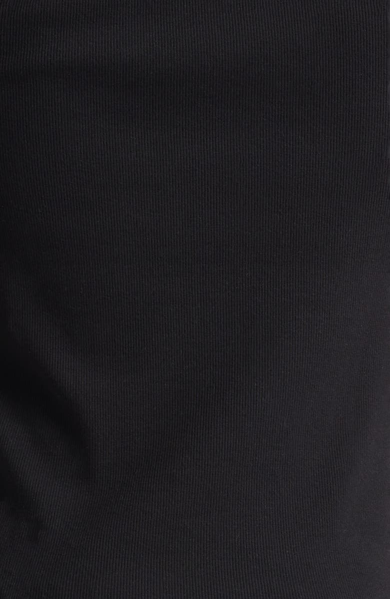 JKEEFER Embroidered Stars Organic Cotton Rib Tank, Alternate, color, Black