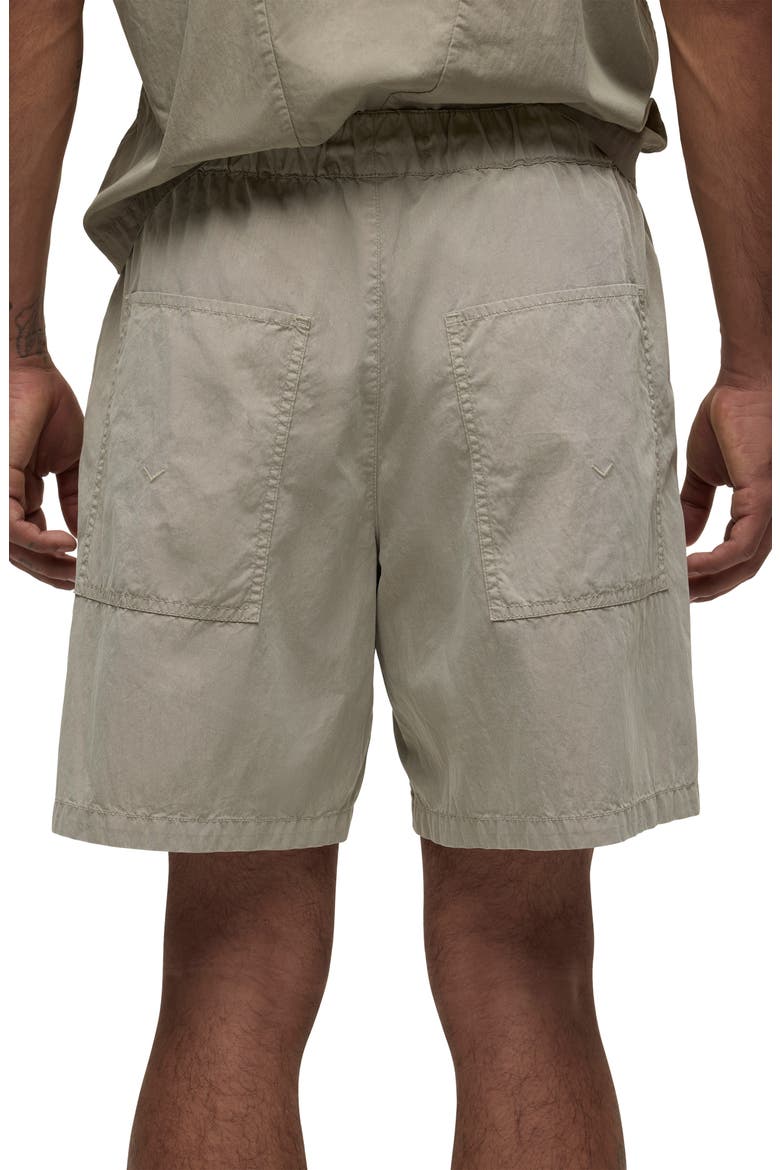 Drawstring Cotton Blend Shorts, Alternate, color, LAUREL