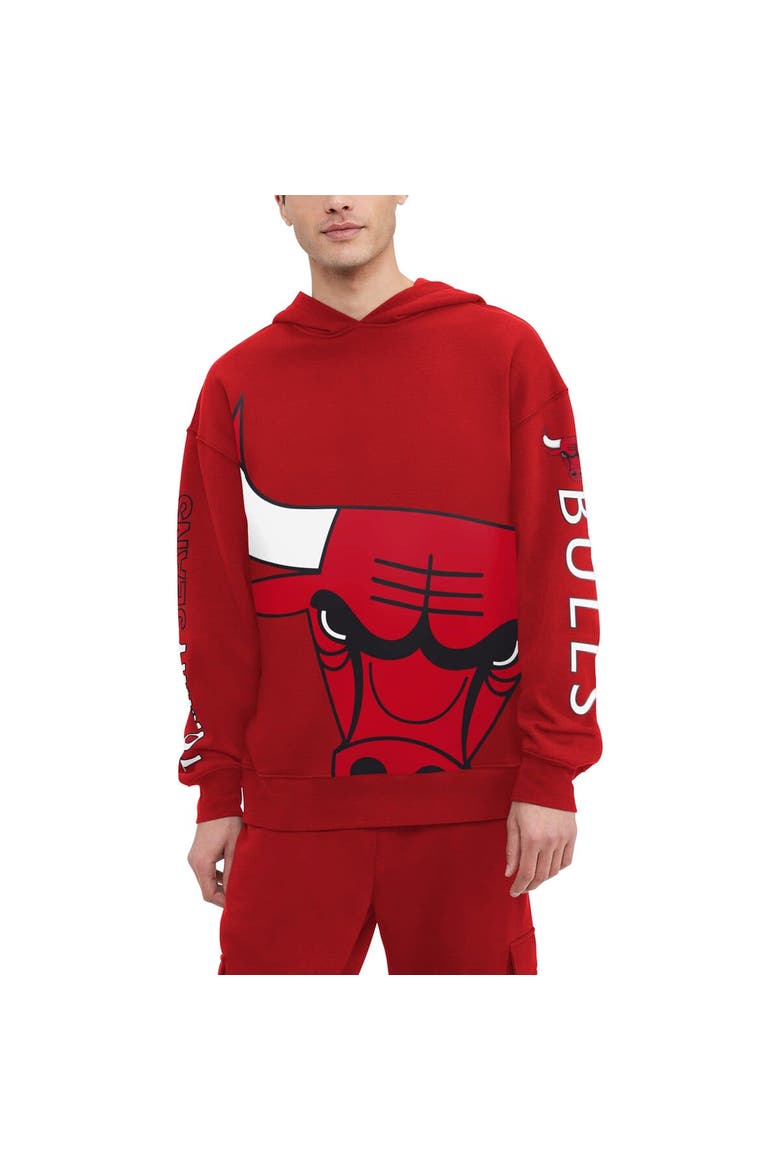 Men's Tommy Jeans Red Chicago Bulls Kenny Pullover Hoodie, Alternate, color, Red