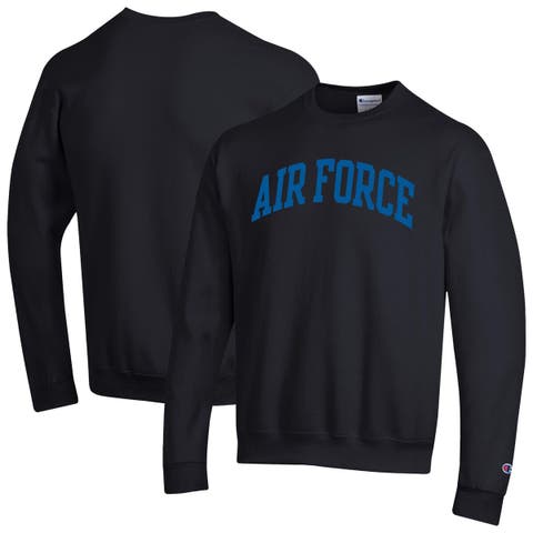 Men's Champion  Black Air Force Falcons Basic Arch Fleece Pullover Sweatshirt