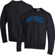 Champion Men's Champion  Black Air Force Falcons Basic Arch Fleece Pullover Sweatshirt