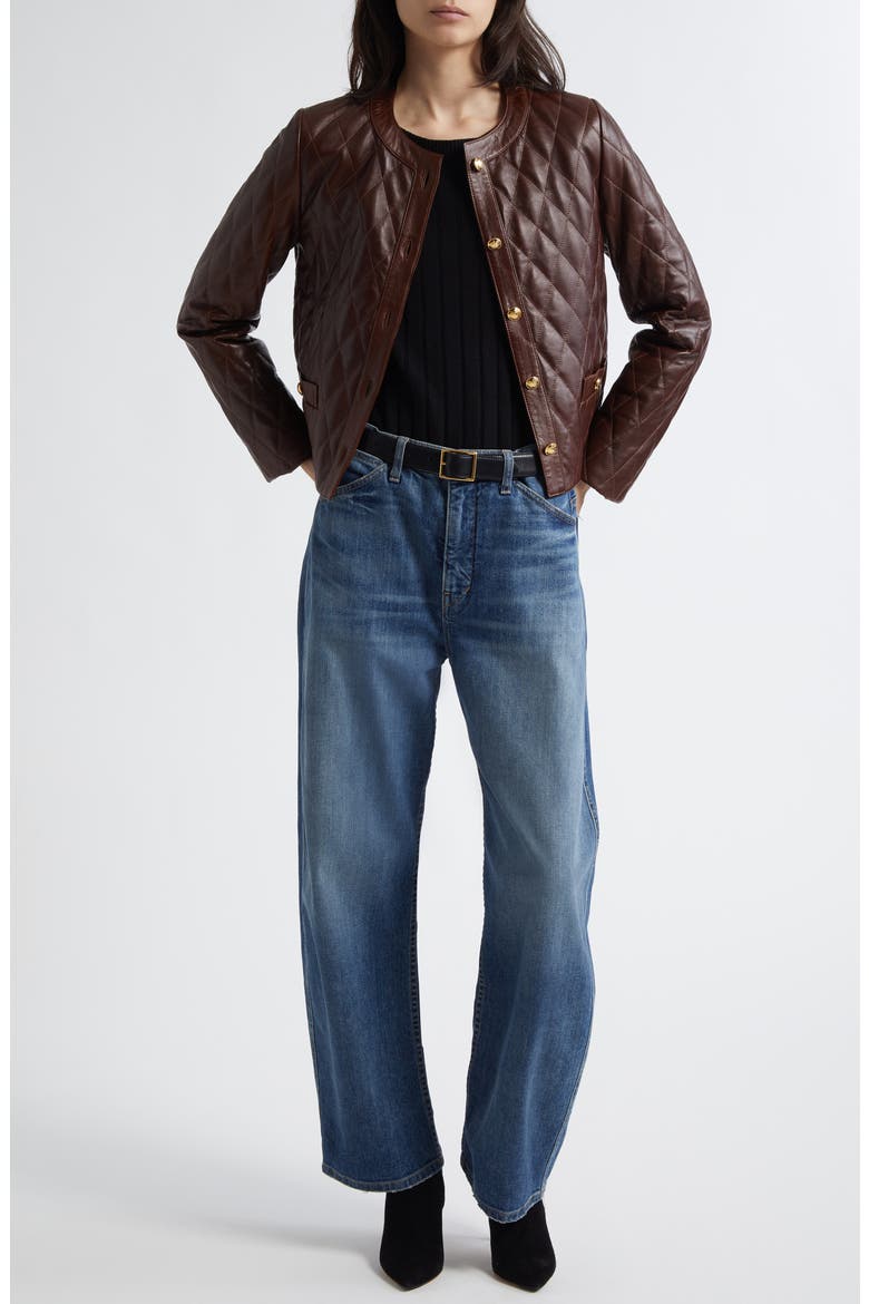 Tribeca Barrel Leg Jeans, Alternate, color, CLASSIC WASH