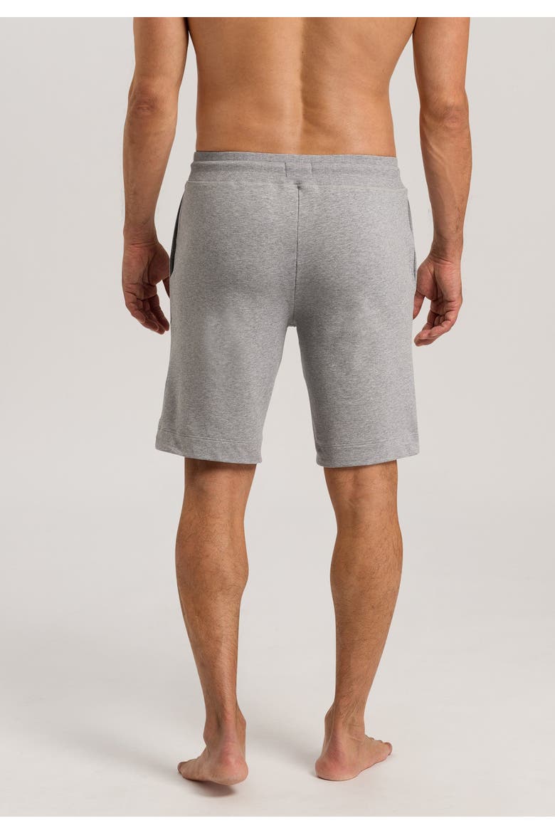 Living Cotton Drawstring Shorts, Alternate, color, Grey Melange