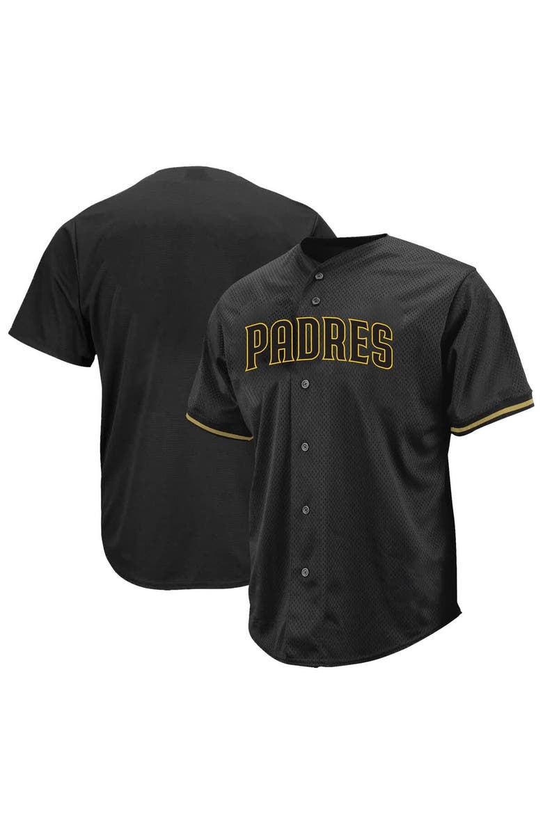 PROFILE Men's Profile Black San Diego Padres Big & Tall Pop Fashion Jersey, Main, color, Black