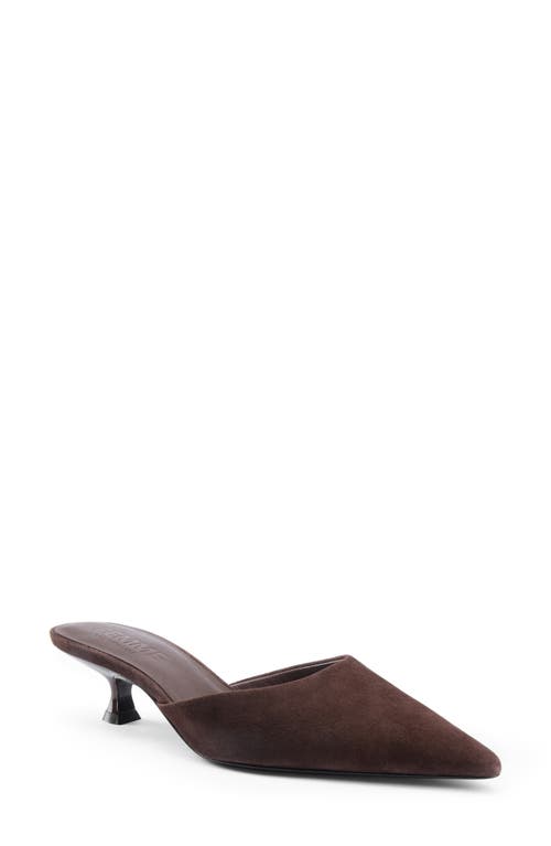 Femme La St. Honore Kitten Heel Mule In Brown