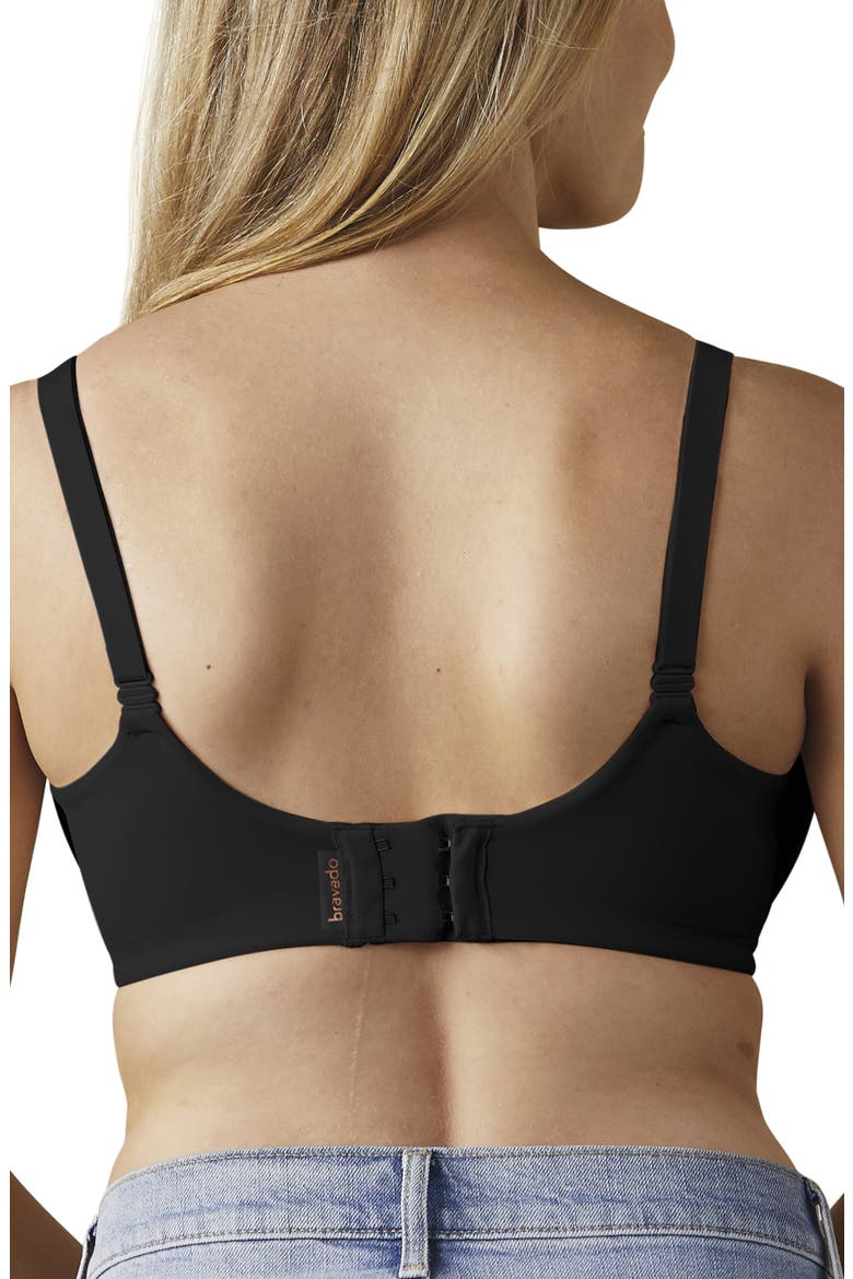 Belle Underwire Nursing Bra, Alternate, color, BLACK
