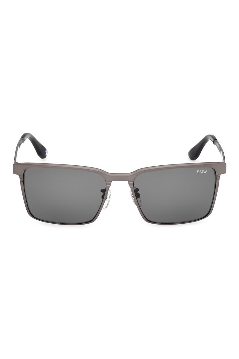 57mm Sunglasses, Main, color, MATTE GUNMETAL / SMOKE