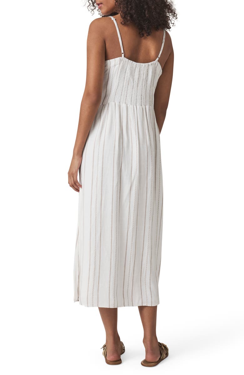 Splendid Gabrielle Mixed Stripe Sundress, Alternate, color, White/ Fawn