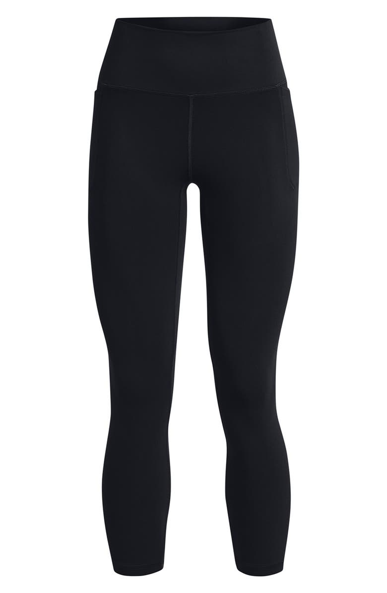 Under Armour Meridian Ankle Leggings, Alternate, color, Black / / Black