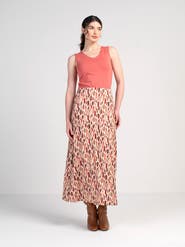 Kettlewell High Waisted Printed Maxi Skirt