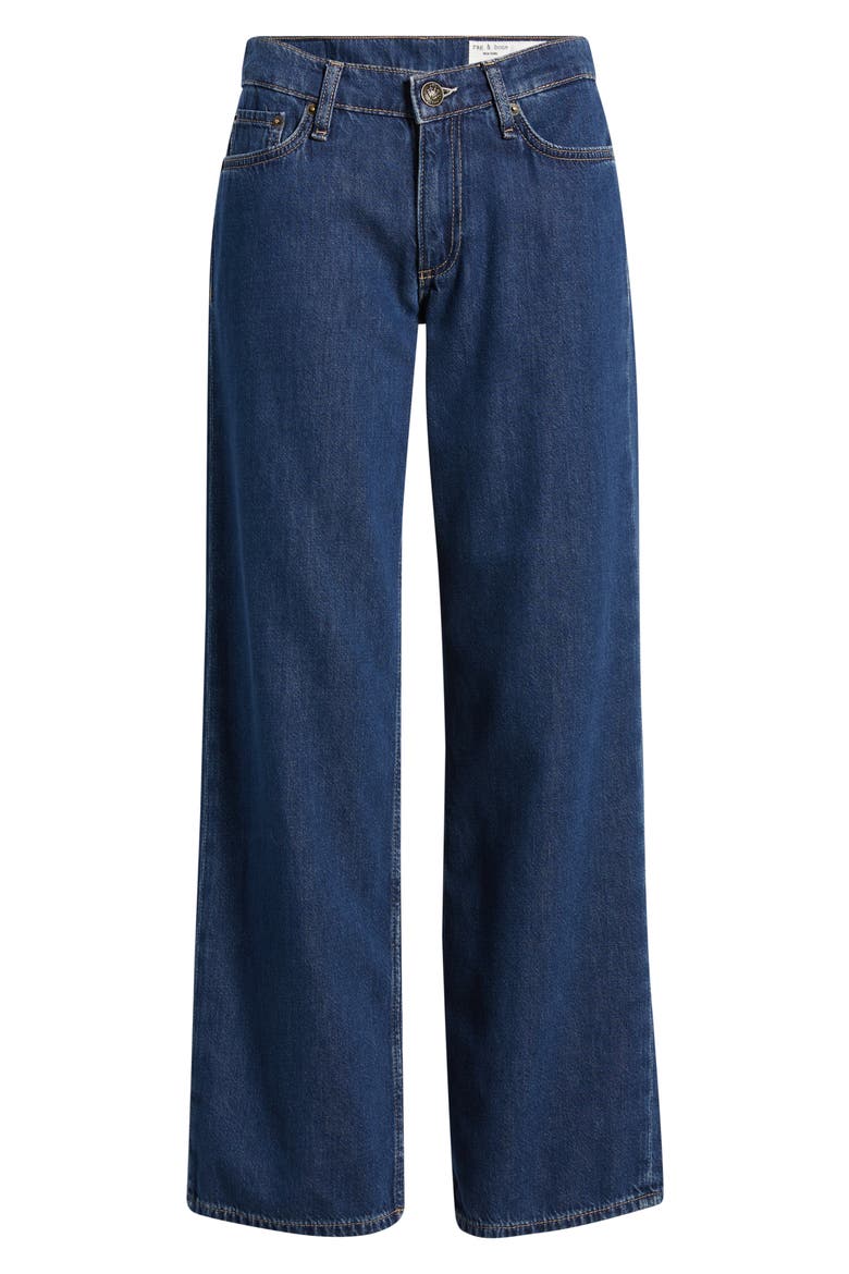 Featherweight Saige Low Rise Full Length Relaxed Straight Leg Jeans, Alternate, color, WELL BROOK