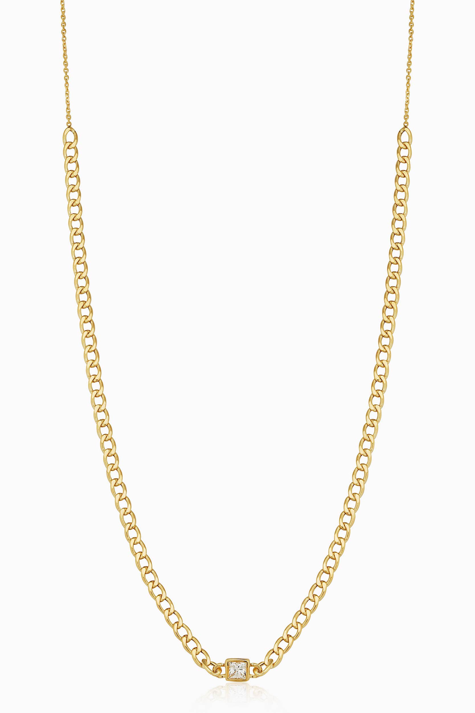 selected Gold - White Zirconia
