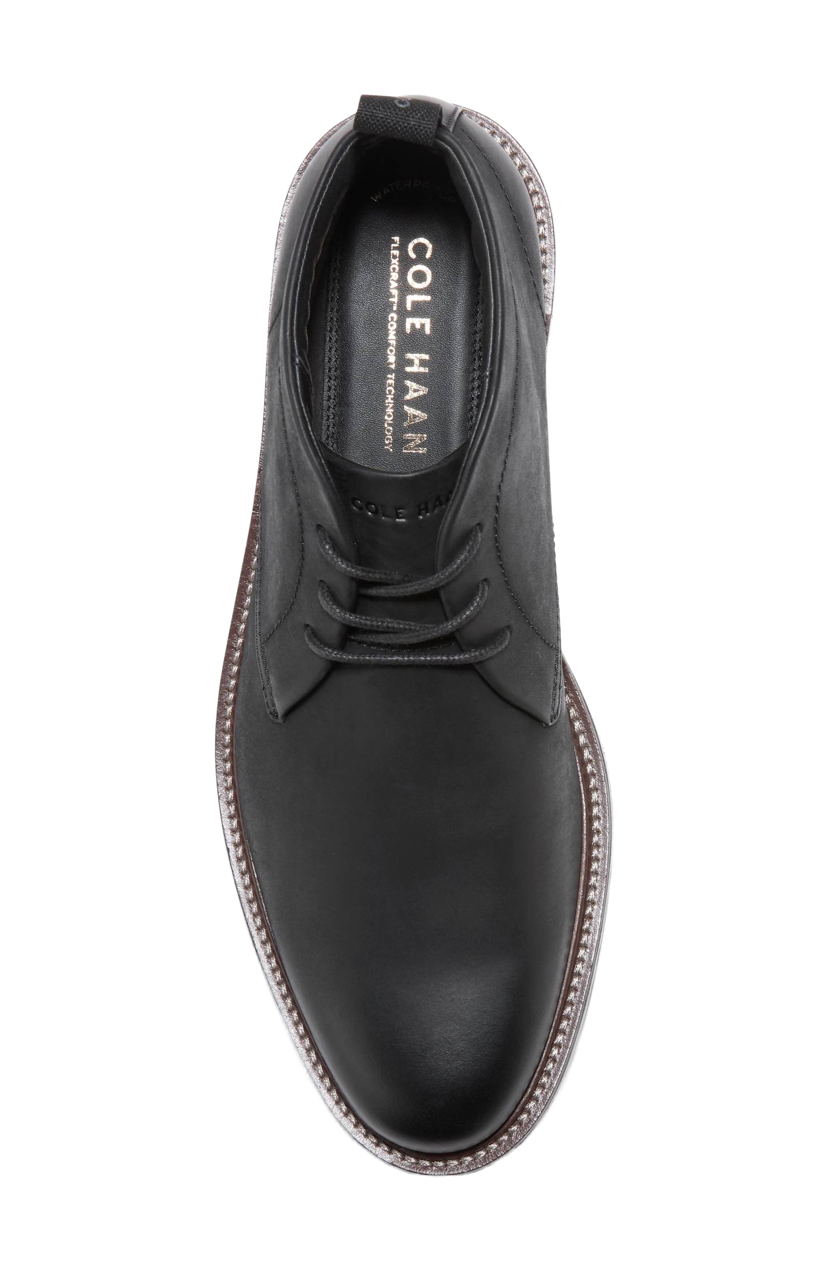 Cole Haan Roundhill Grand Waterproof Chukka Boot, Alternate, color, Black Nubuck / Dark Natural