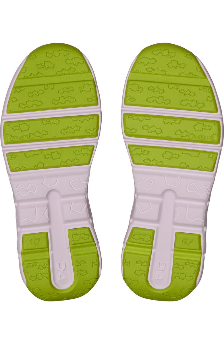 On Kids' Cloudleap Sneaker, Alternate, color, Mauve/Kiwi