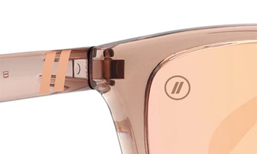 Blenders Eyewear 53.5mm L-series Polarized Square Sunglasses In Orange