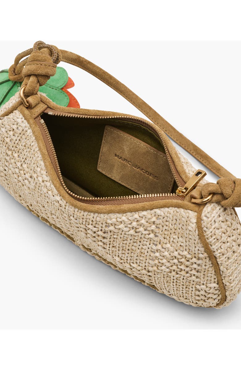 Marc Jacobs The Faux Raffia Shoulder Bag, Alternate, color, Natural