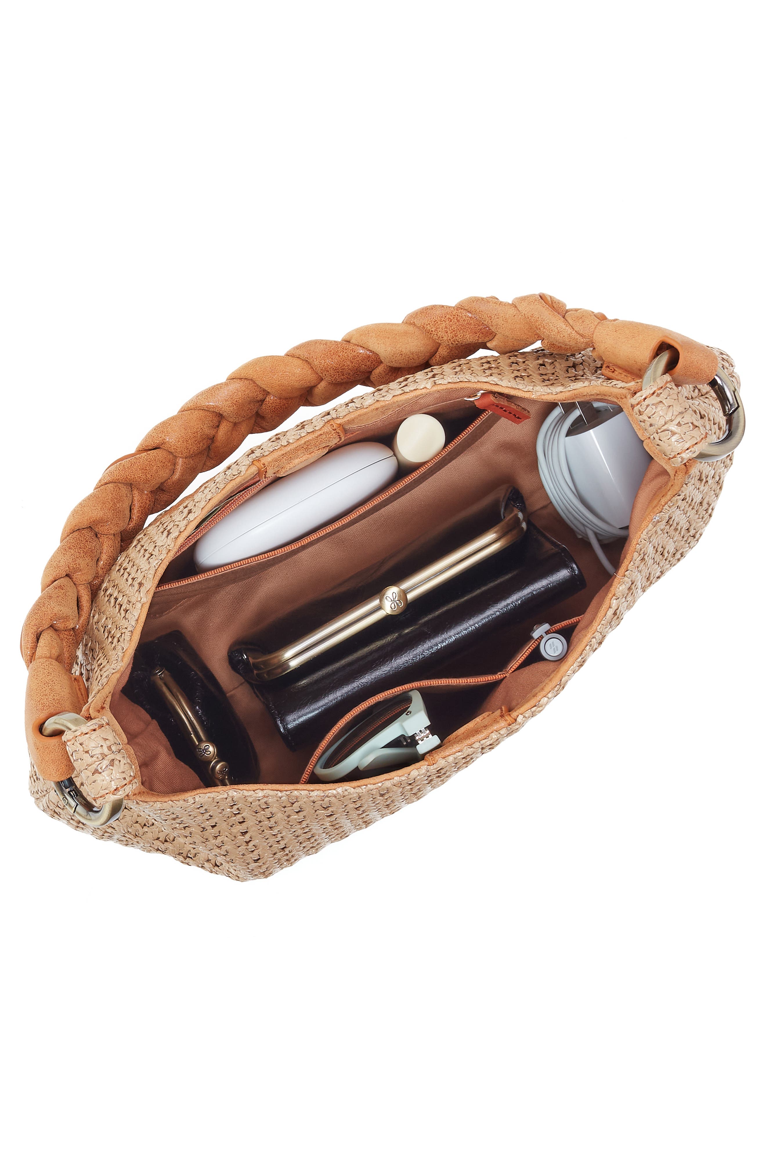 HOBO Madison Woven Straw Shoulder Bag, Alternate, color, 