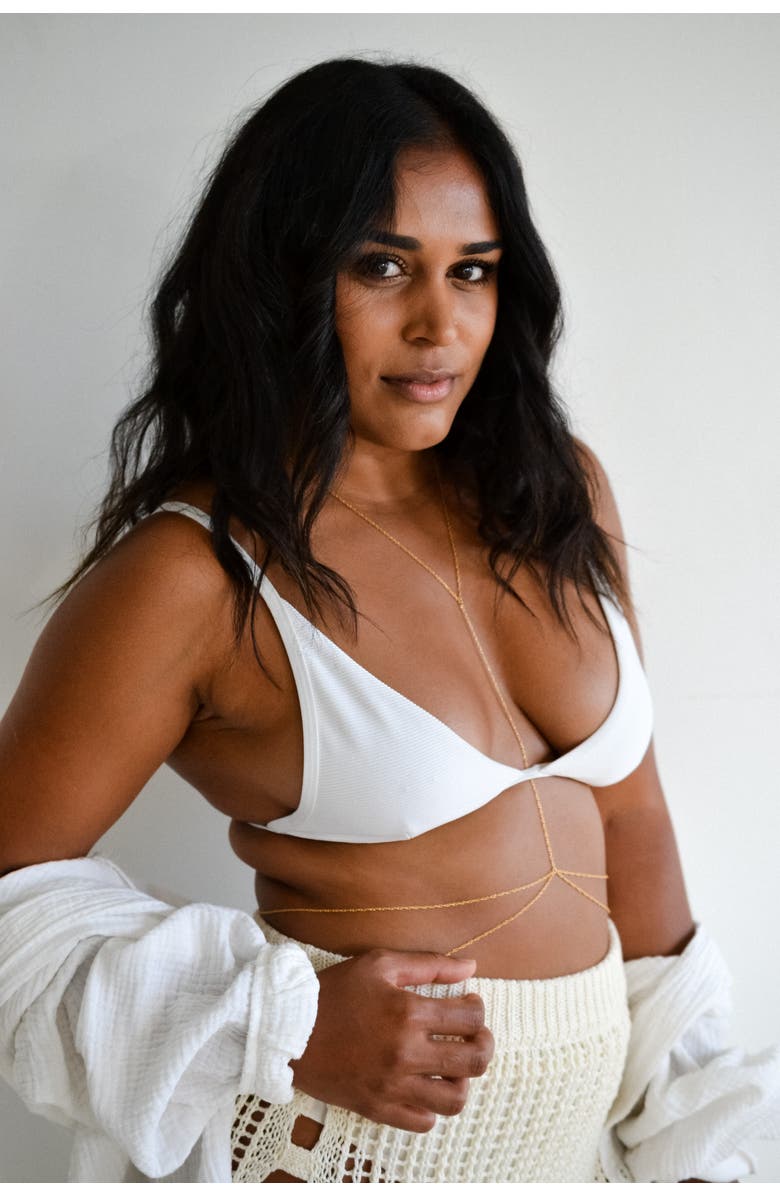 Set & Stones Zeppelin Body Chain, Alternate, color, Gold