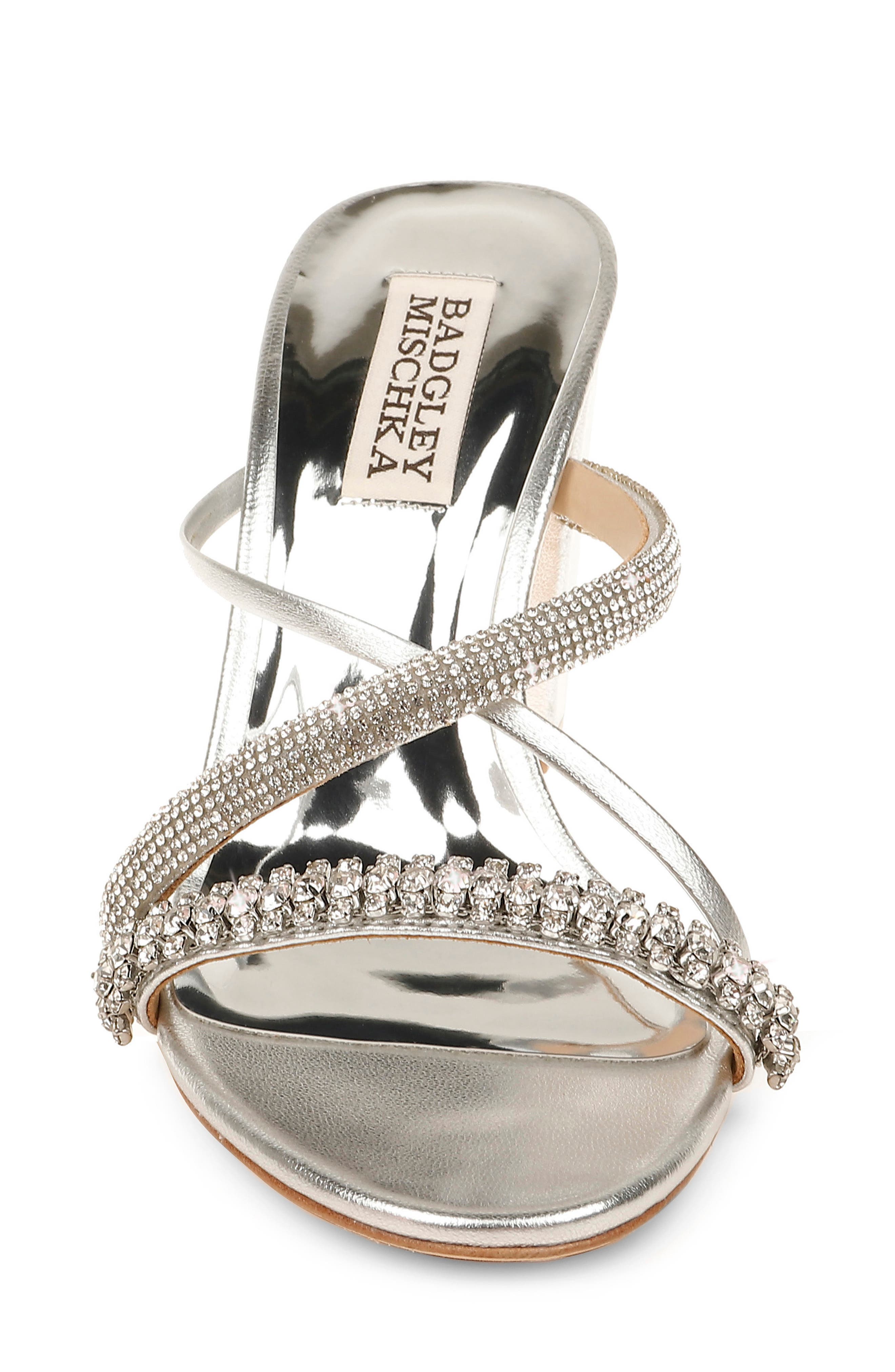 Badgley Mischka Collection Zoraya Embellished Slide Sandal, Alternate, color, 