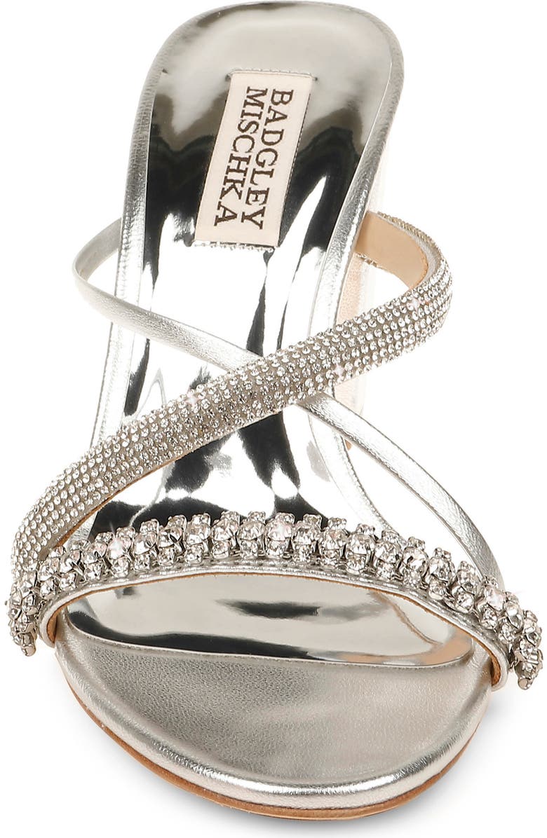 Badgley Mischka Collection Zoraya Embellished Slide Sandal, Alternate, color,